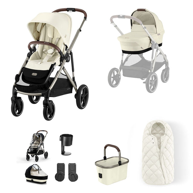Cybex Gazelle S 9 Piece Bundle - Seashell Beige