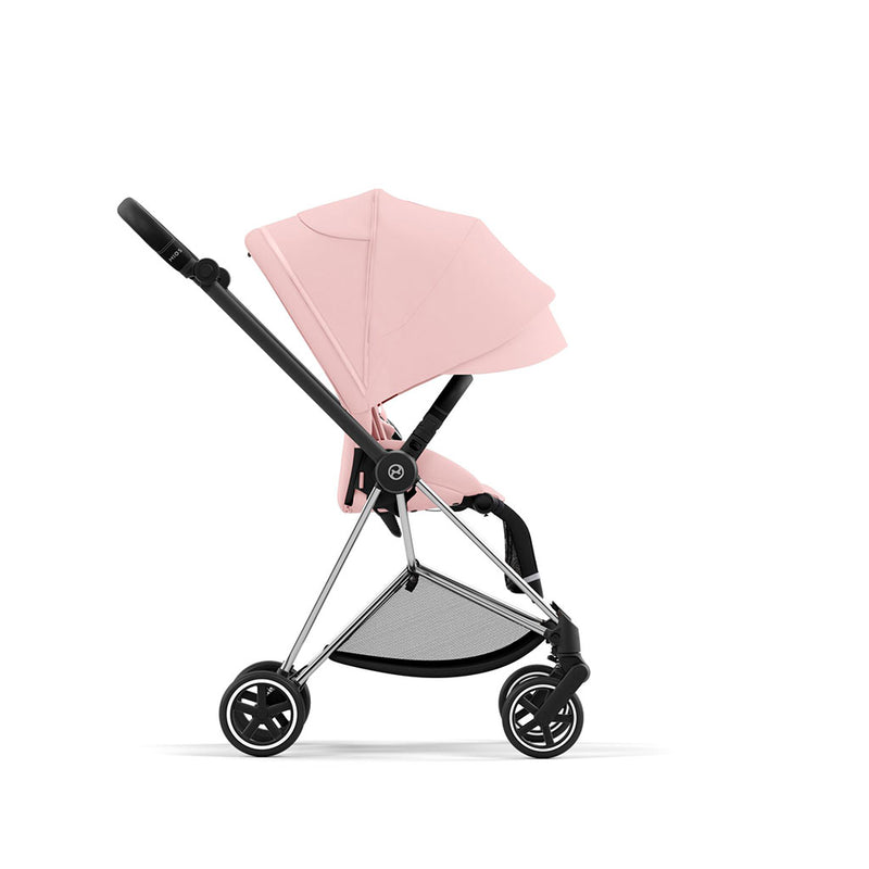 Cybex Mios Travel System - Chrome Black / Peach Pink