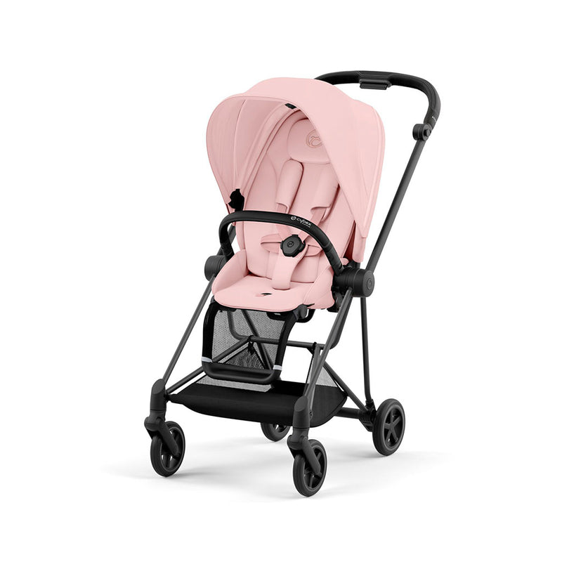 Cybex Mios Travel System - Matt Black / Peach Pink
