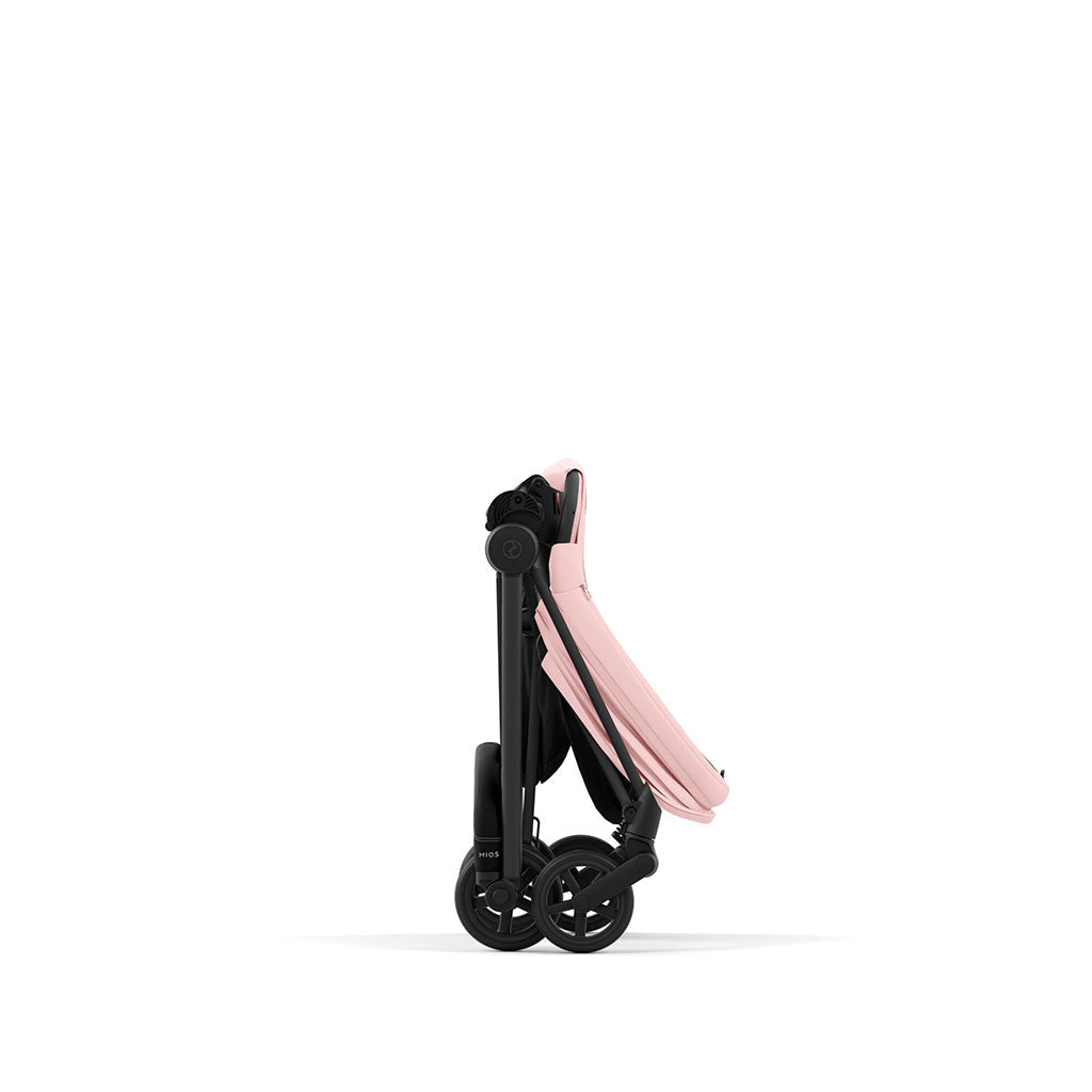 Cybex Mios Travel System - Matt Black / Peach Pink