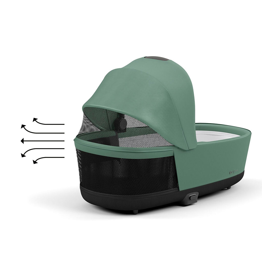 Cybex Priam Lux Carry Cot - Leaf Green