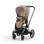 Cybex Priam Pushchair - Chrome Black / Cozy Beige