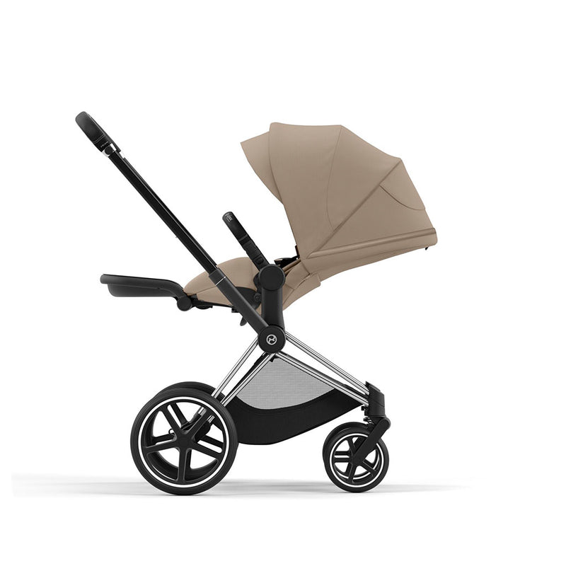 Cybex Priam Pushchair - Chrome Black / Cozy Beige
