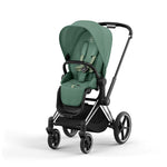 Cybex Priam Pushchair - Chrome Black / Leaf Green
