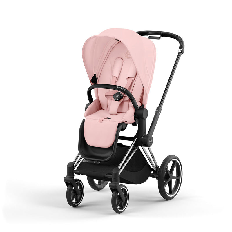 Cybex Priam Pushchair - Chrome Black / Peach Pink