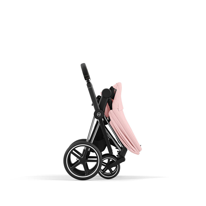 Cybex Priam Pushchair - Chrome Black / Peach Pink