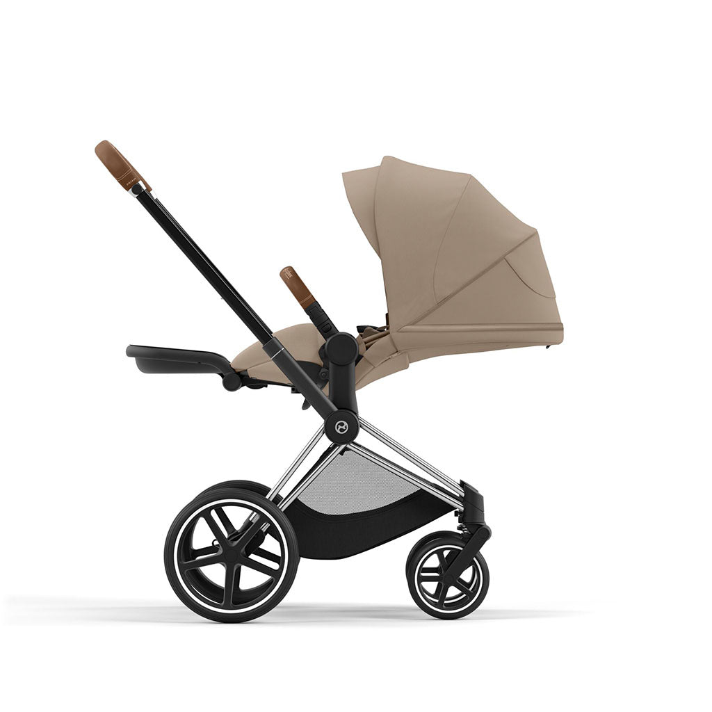 Cybex Priam Pushchair - Chrome Brown / Cozy Beige