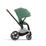 Cybex Priam Pushchair - Chrome Brown / Leaf Green