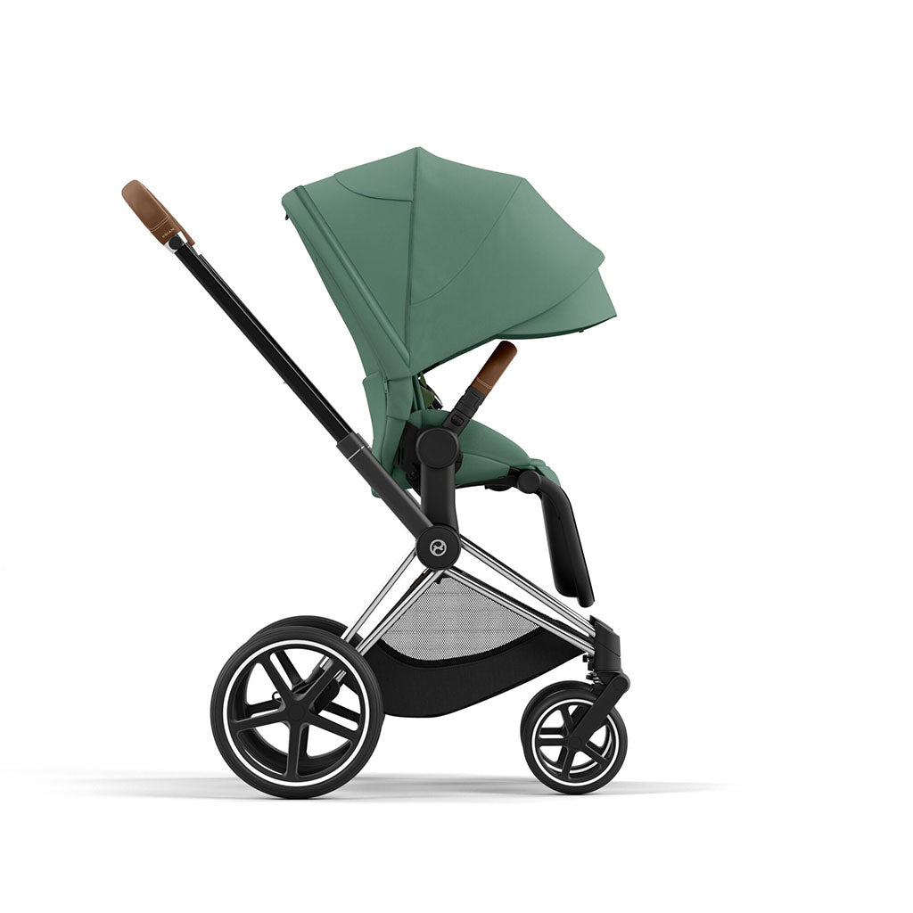 Cybex Priam Pushchair - Chrome Brown / Leaf Green