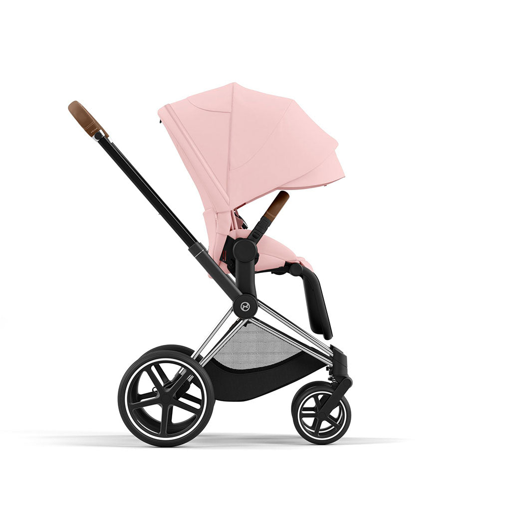 Cybex Priam Pushchair - Chrome Brown / Peach Pink