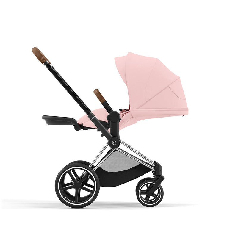 Cybex Priam Pushchair - Chrome Brown / Peach Pink