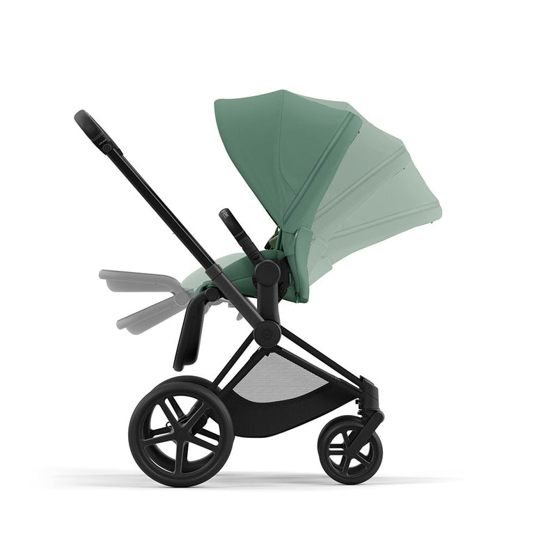 Cybex Priam Pushchair - Matt Black / Leaf Green