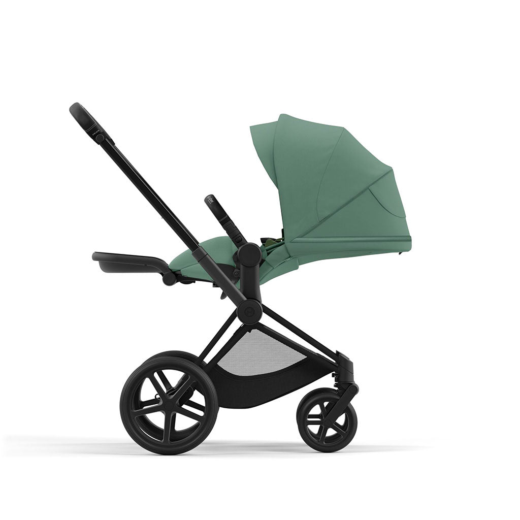 Cybex Priam Pushchair - Matt Black / Leaf Green