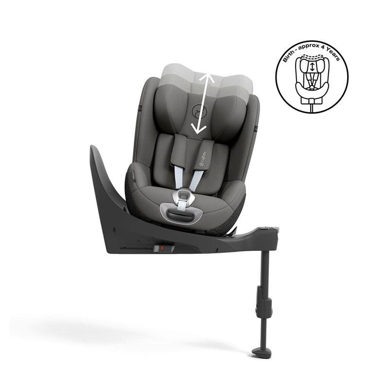 Cybex Sirona T i-Size Car Seat - Mirage Grey Comfort