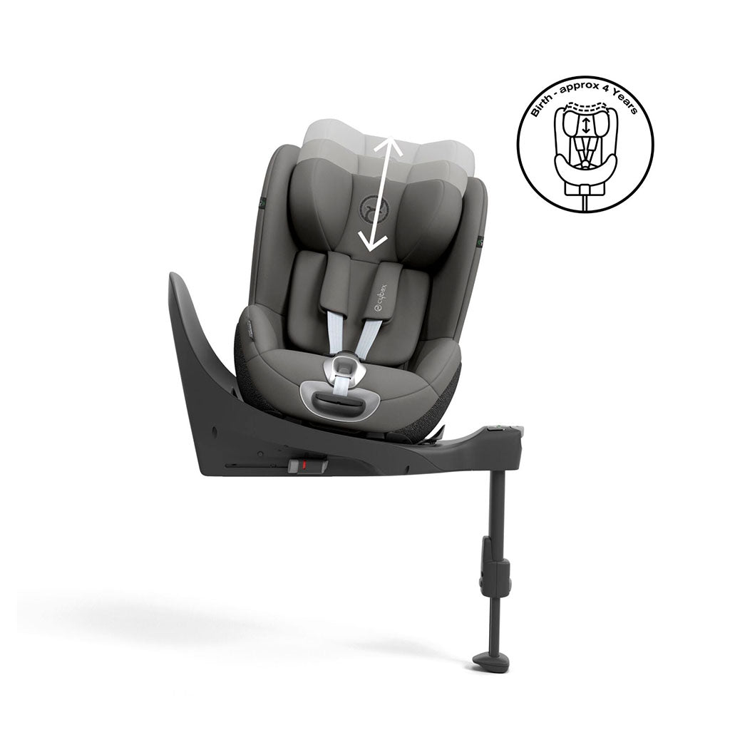 Cybex Sirona T i-Size Car Seat - Mirage Grey Comfort
