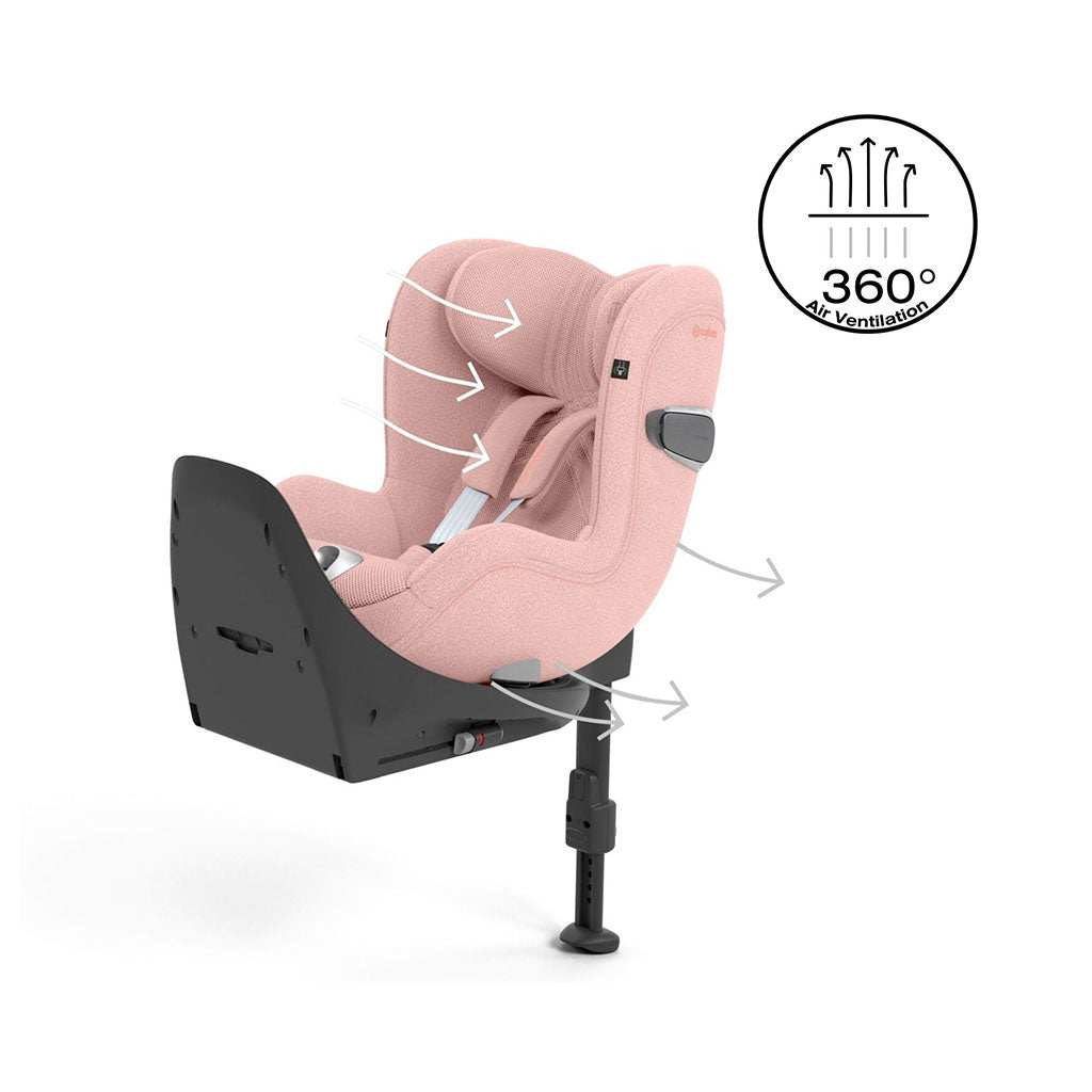 Cybex Sirona T i-Size Car Seat - Peach Pink Plus