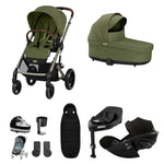 Cybex Balios S Lux 10 Piece Cloud G i-Size Bundle - Moss Green