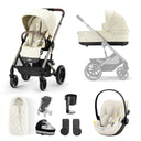 Cybex Balios S Lux 10 Piece Cloud G i-Size Bundle - Seashell Beige
