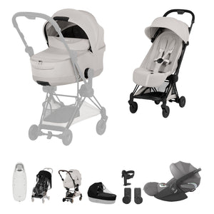 Cybex Coya Ultimate Accessory Bundle Style Collection - Matt Black / City Grey