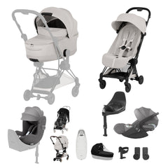 Cybex Coya Ultimate Birth & Beyond Bundle Style Collection - Matt Black / City Grey