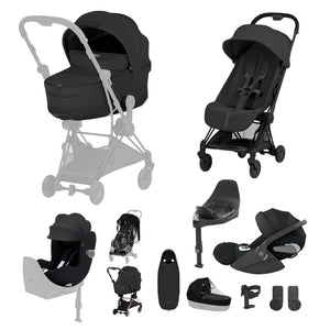 Cybex Coya Ultimate Birth & Beyond Bundle Style Collection - Matt Black / Sepia Black