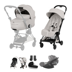 Cybex Coya Ultimate Bundle Style Collection - Matt Black / City Grey