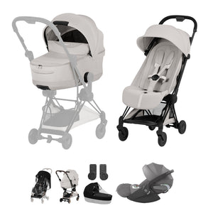 Cybex Coya Ultimate Bundle Style Collection - Matt Black / City Grey