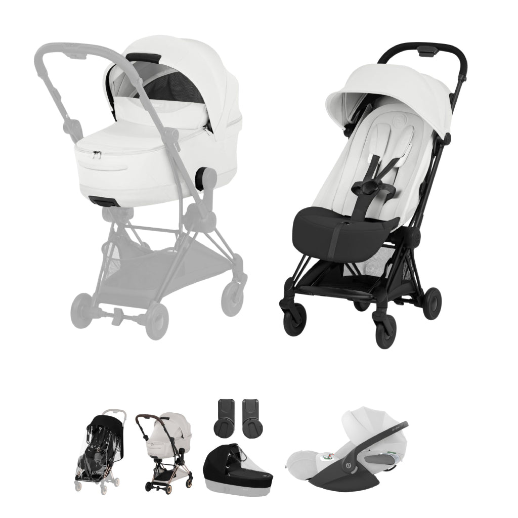 Cybex Coya Ultimate Bundle Style Collection - Matt Black / Off White