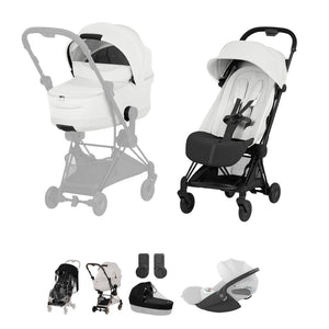 Cybex Coya Ultimate Bundle Style Collection - Matt Black / Off White