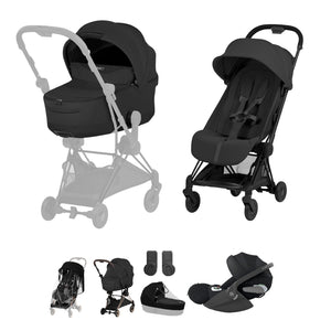 Cybex Coya Ultimate Bundle Style Collection - Matt Black / Sepia Black