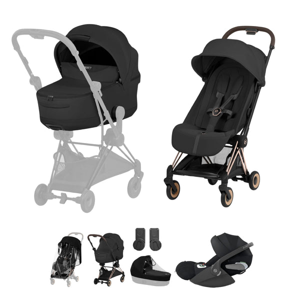 Cybex Coya Ultimate Bundle Style Collection - Rosegold / Sepia Black