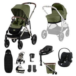 Cybex Gazelle S 11 Piece Cloud G i-Size Bundle - Moss Green