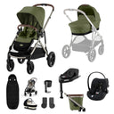 Cybex Gazelle S 11 Piece Cloud G i-Size Bundle - Moss Green