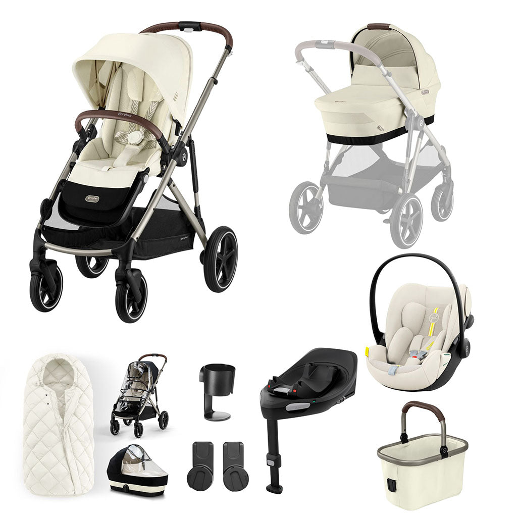 Cybex Gazelle S 11 Piece Cloud G i-Size Bundle - Seashell Beige