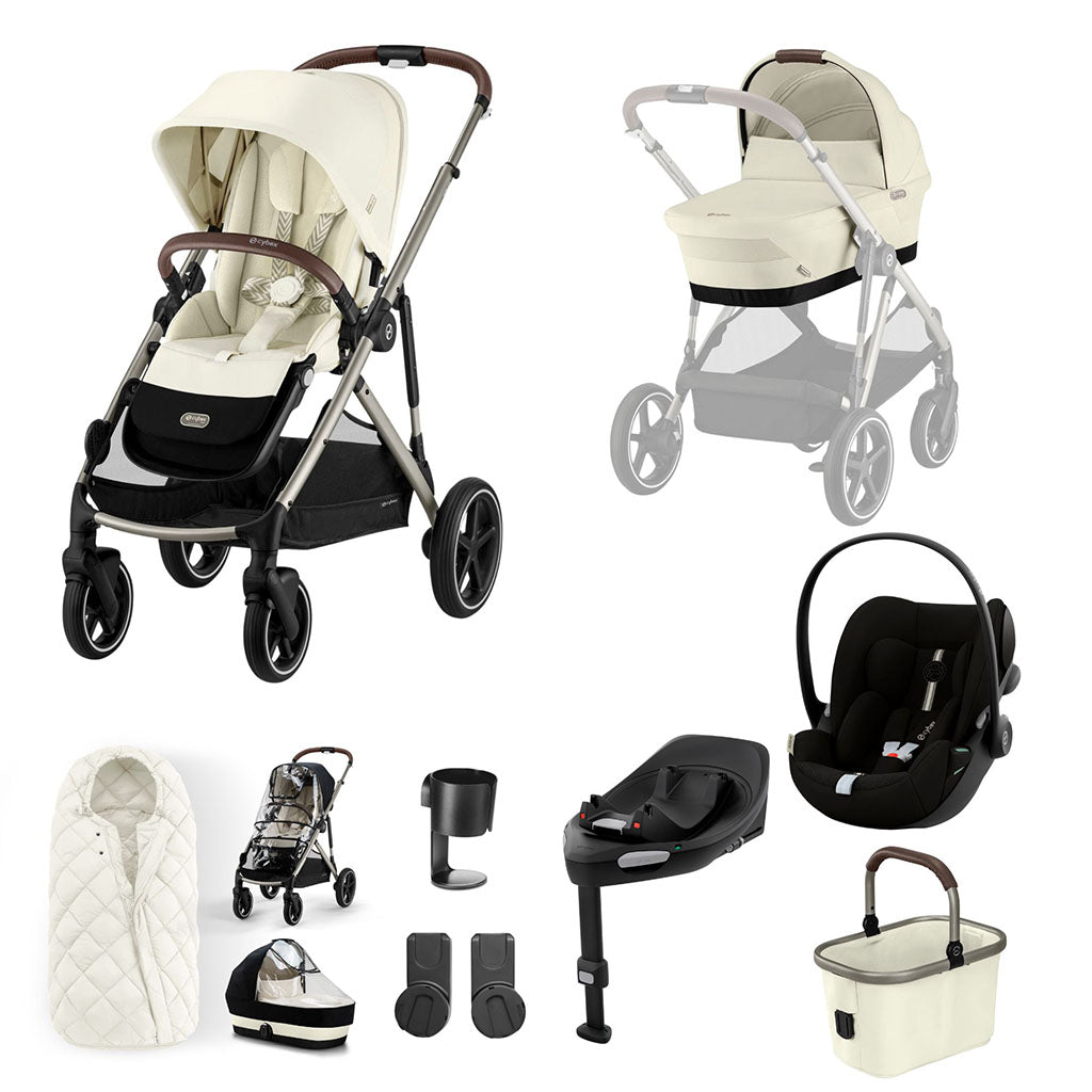 Cybex Gazelle S 11 Piece Cloud G i-Size Bundle - Seashell Beige