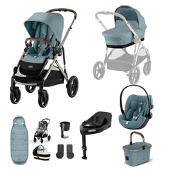 Cybex Gazelle S 11 Piece Cloud G i-Size Bundle - Stormy Blue
