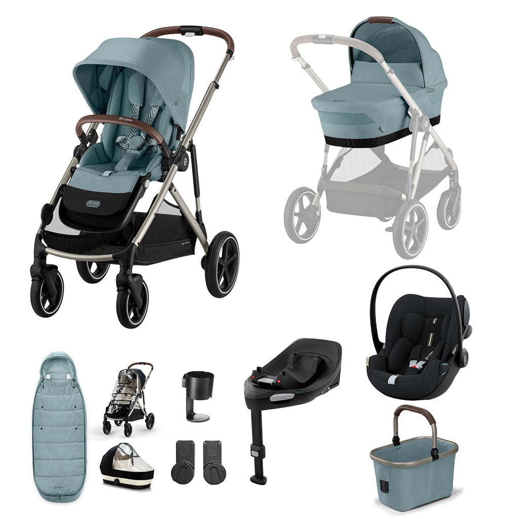 Cybex Gazelle S 11 Piece Cloud G i-Size Bundle - Stormy Blue