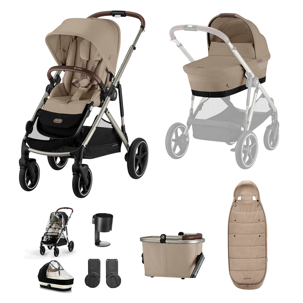 Cybex Gazelle S 9 Piece Bundle - Almond Beige