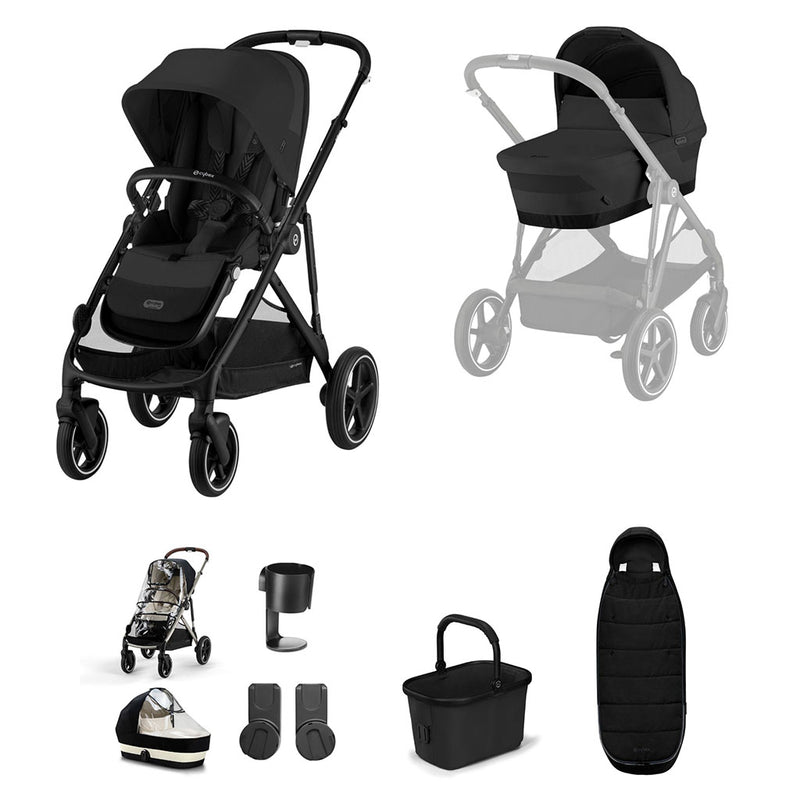 Cybex Gazelle S 9 Piece Bundle - Moon Black