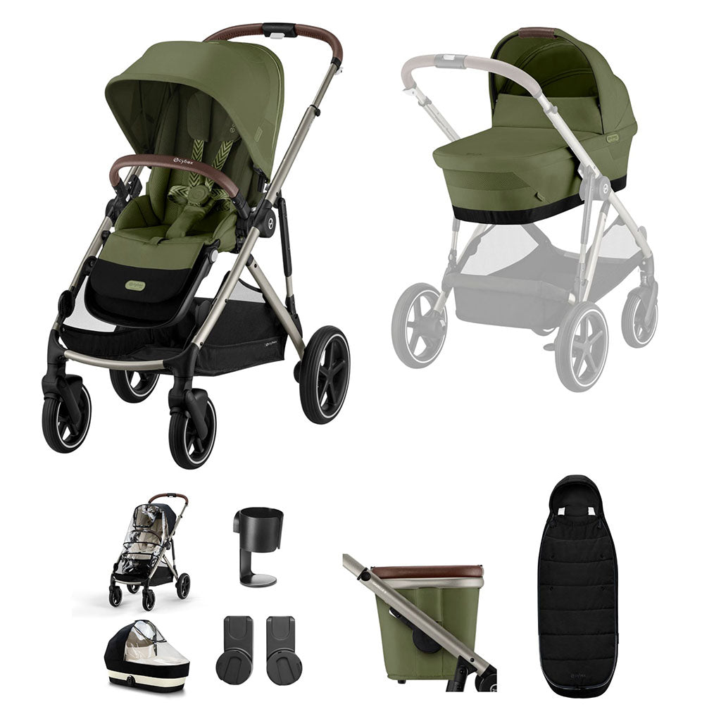 Cybex Gazelle S 9 Piece Bundle - Moss Green