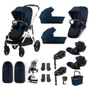 Cybex Gazelle S Newborn Twin Bundle with Cloud G i-Size - Ocean Blue