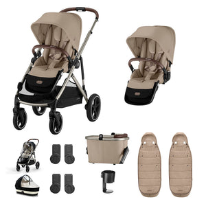 Cybex Gazelle S Twin Bundle - Almond Beige