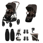 Cybex Gazelle S Twin Bundle - Chocolate Brown