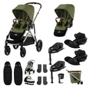 Cybex Gazelle S Twin Bundle with Cloud G i-Size - Moss Green