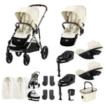 Cybex Gazelle S Twin Bundle with Cloud G i-Size - Seashell Beige