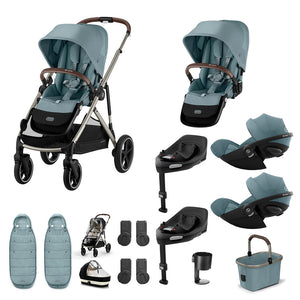 Cybex Gazelle S Twin Bundle with Cloud G i-Size - Stormy Blue