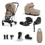 Cybex Mios Travel System - Chrome Black / Cozy Beige