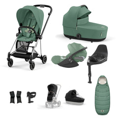 Cybex Mios Travel System - Chrome Black / Leaf Green