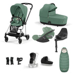 Cybex Mios Travel System - Chrome Black / Leaf Green