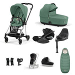 Cybex Mios Travel System - Chrome Black / Leaf Green